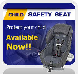 Child Safety seat in car