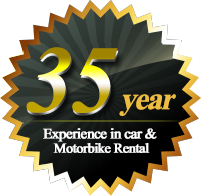 25 Year Experience in car & motorbike Rental